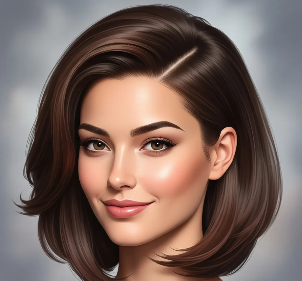 Deep Side Part Hair Cut