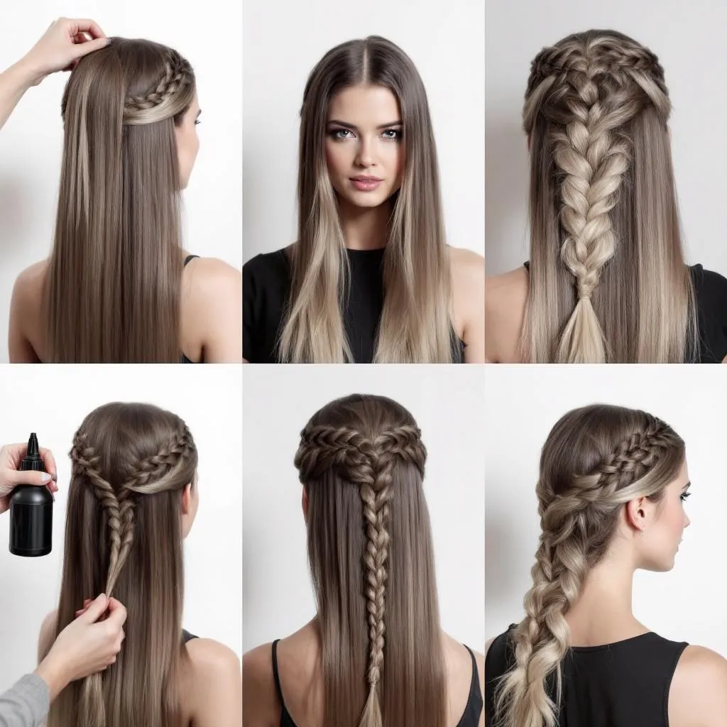 Braids and twists offer endless possibilities for adding intricate detail and texture to long straight hair.