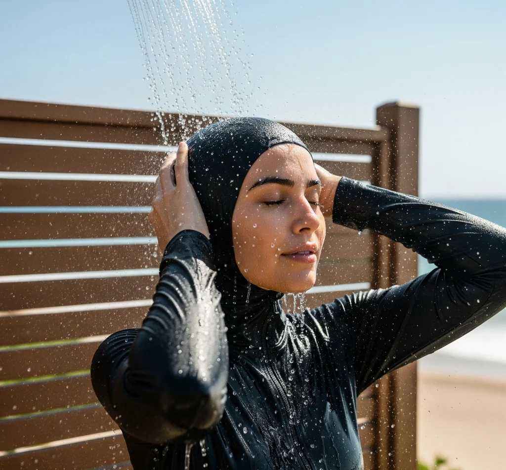Chlorine in swimming pools and salt in ocean water can strip color and dry out dyed hair.