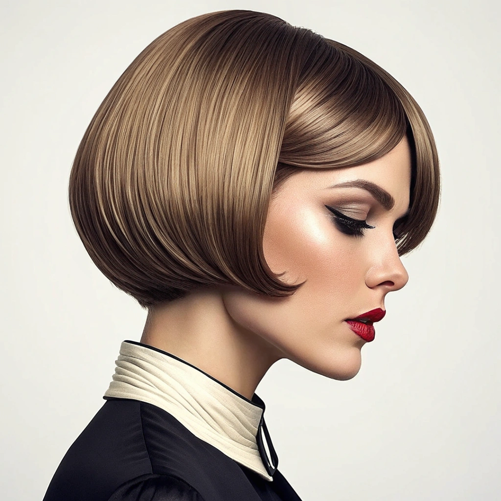 The angled bob remarkable versatility makes it suitable for virtually every hair type, face shape, and lifestyle