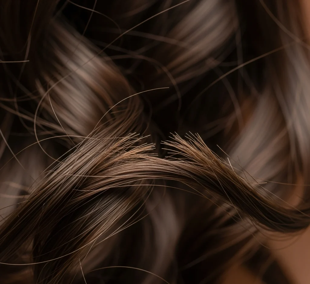 The cuticle layers in curly hair also tend to lift more easily when dry, further exposing the inner hair shaft to damage