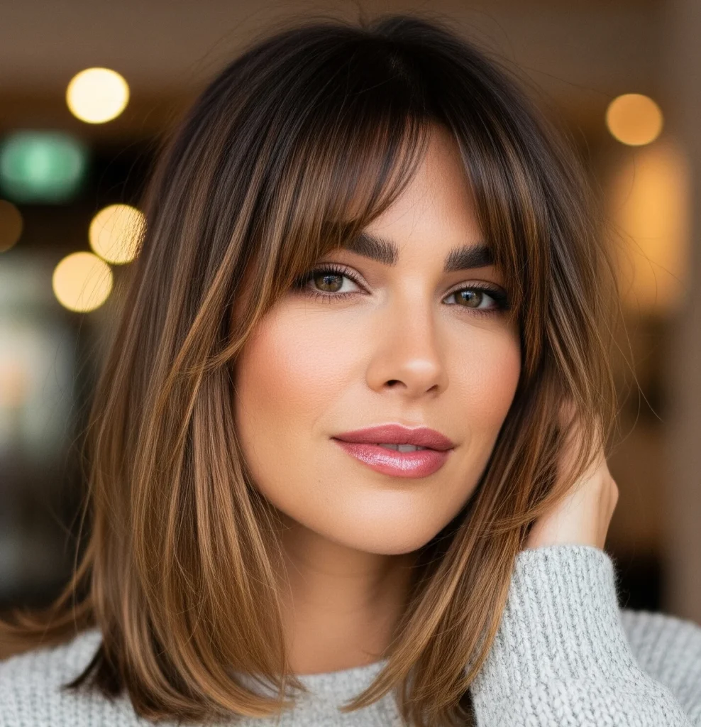 Stylish Medium Haircuts with Bangs