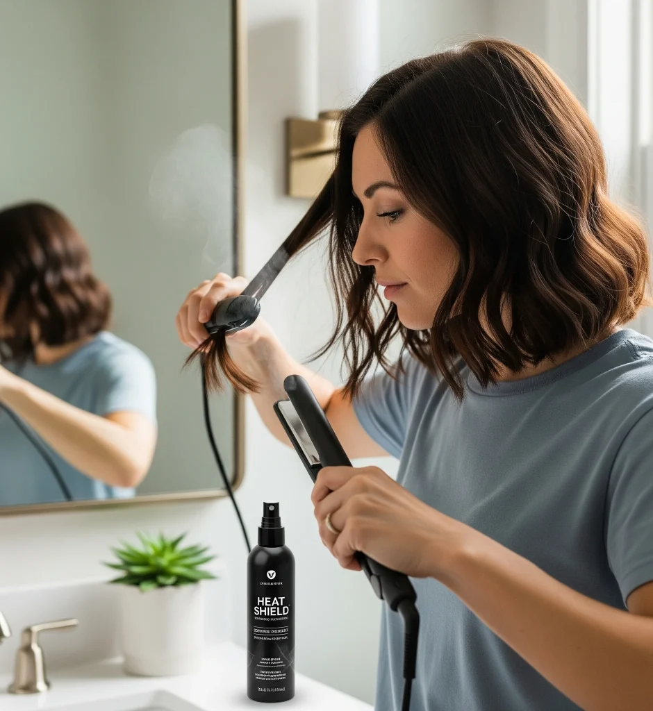 Heat styling tools like flat irons, curling irons, and blow dryers can cause significant damage to dyed hair
