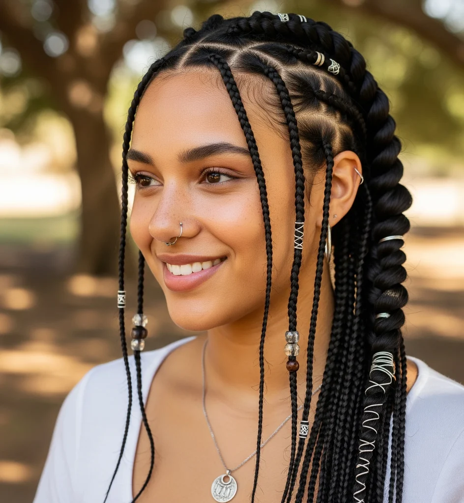 For those blessed with long hair, the possibilities are endless, offering a blend of practicality and elegance