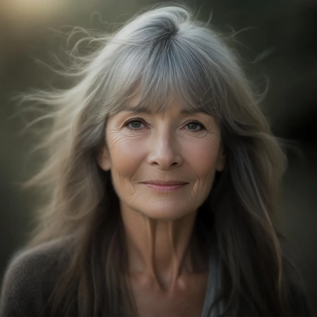 Wispy bangs: Light and airy, these bangs are less committal than full bangs and can soften the face without overwhelming it.