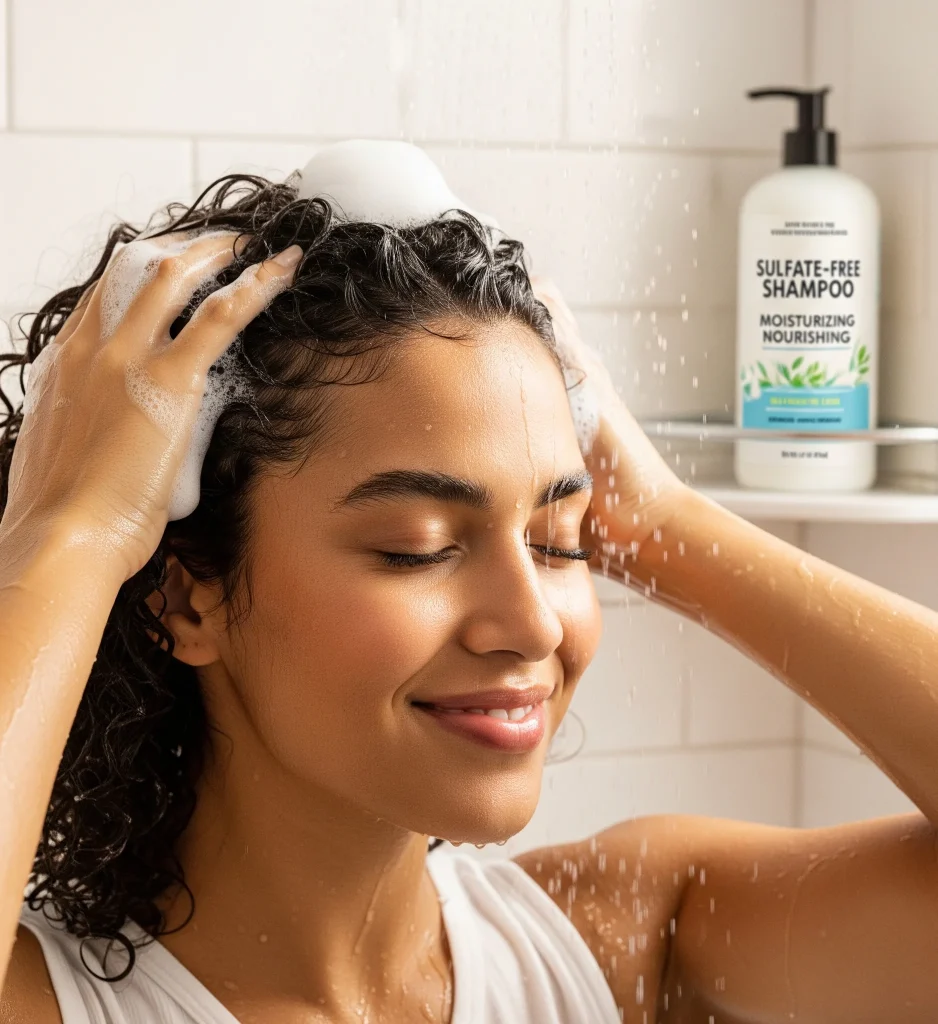 Use sulfate-free shampoos that won’t strip your hair of its natural oils