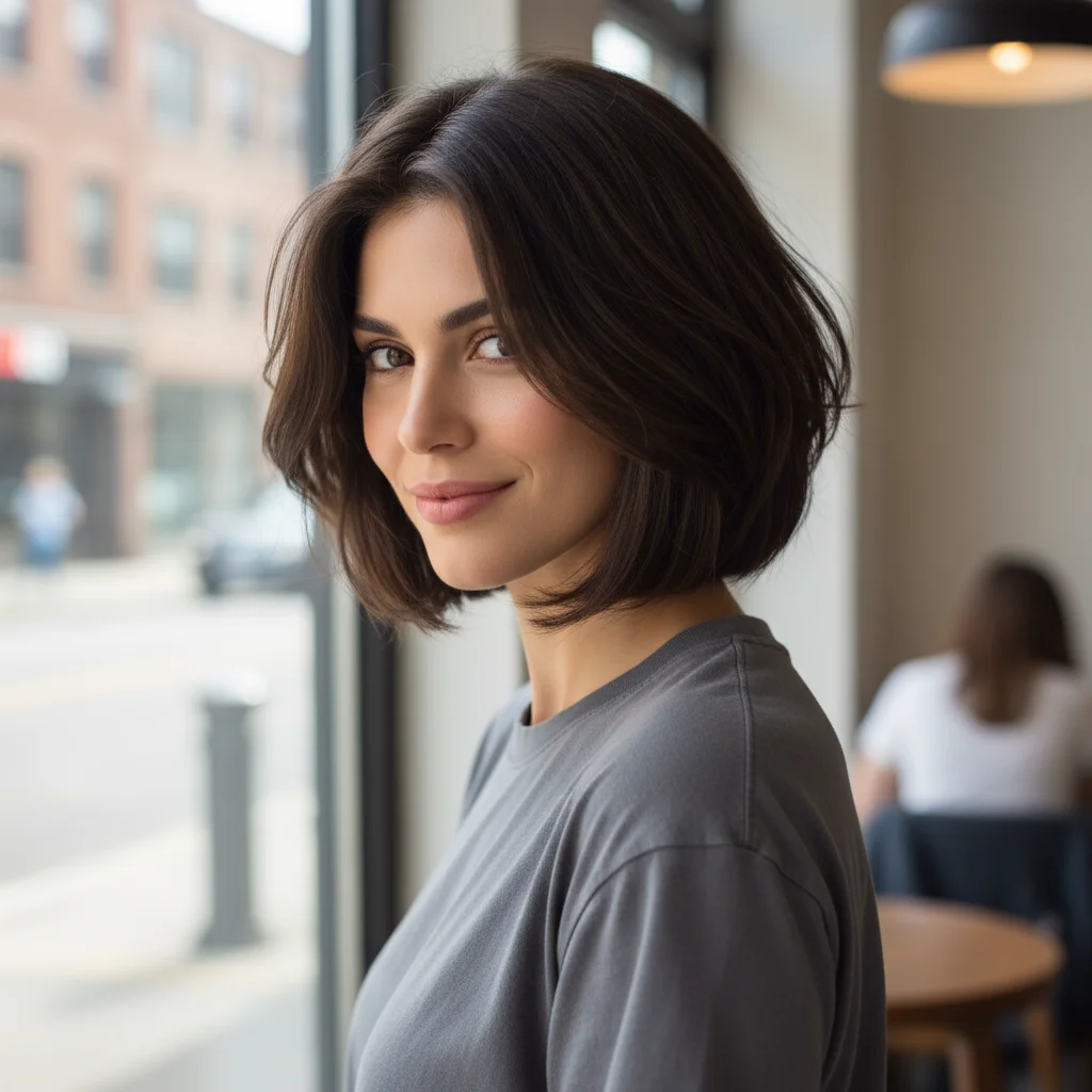Thick hair benefits immensely from layering, as it removes excess bulk and weight, preventing the bob from looking too heavy or triangular.