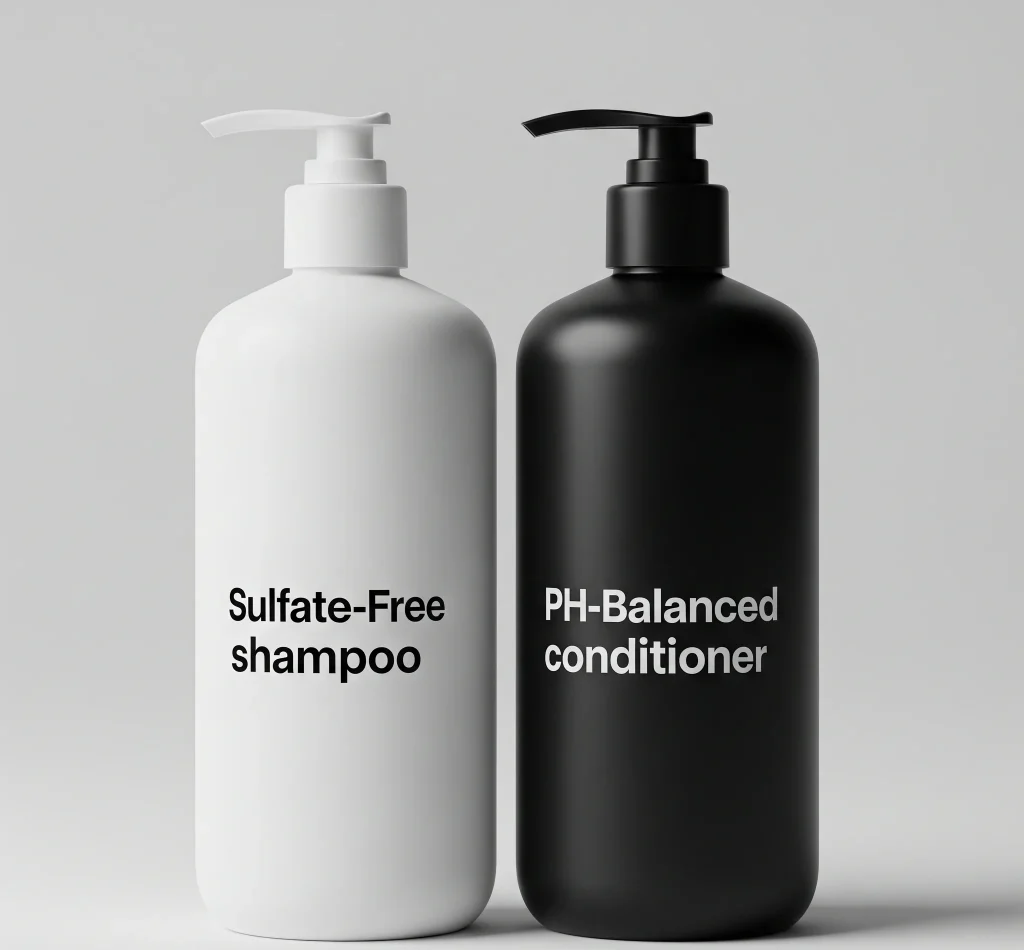 always use sulfate-free, and pH-balanced, helping to preserve your hair color.