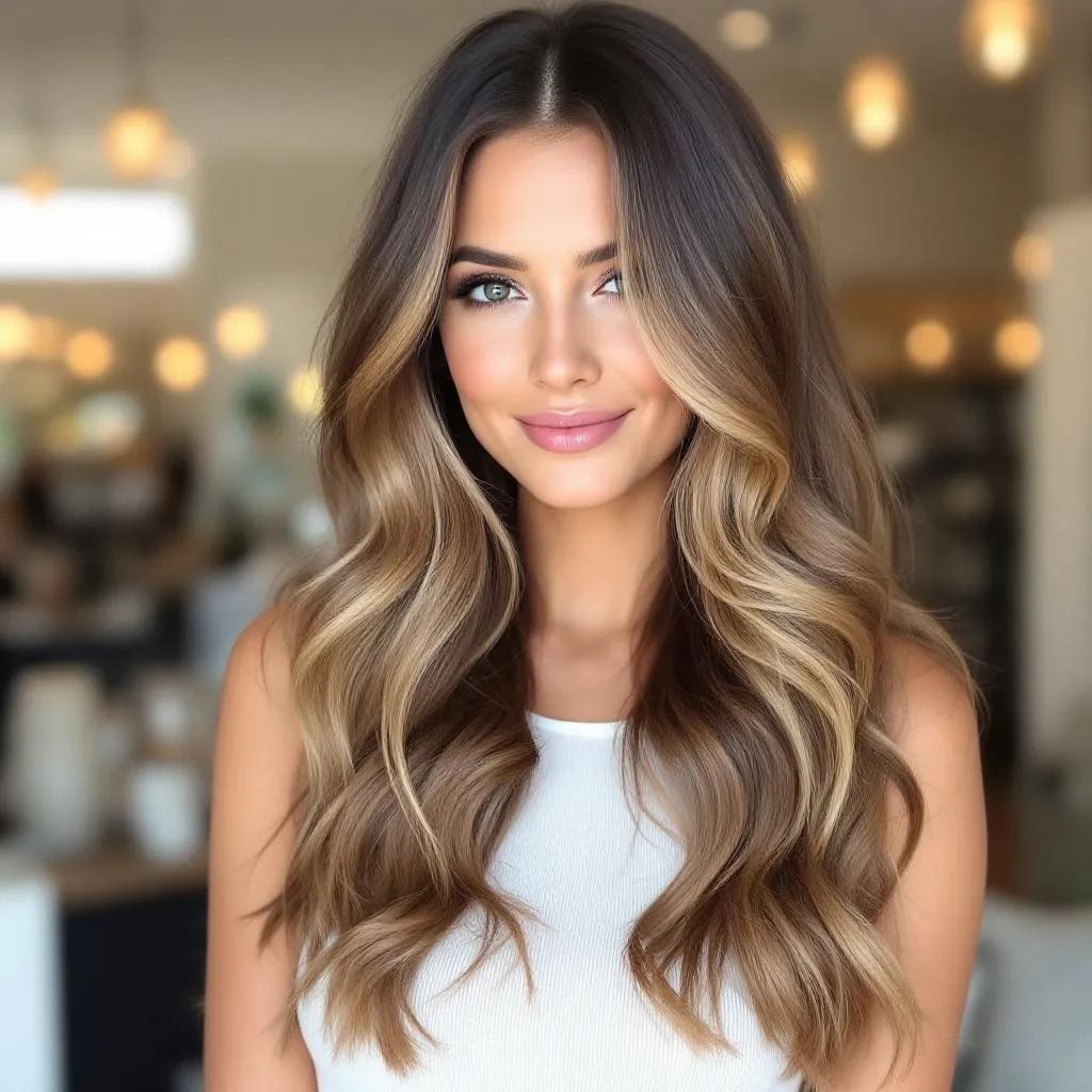 voluminous waves can create a stunning contrast and introduce a different dimension for long hair