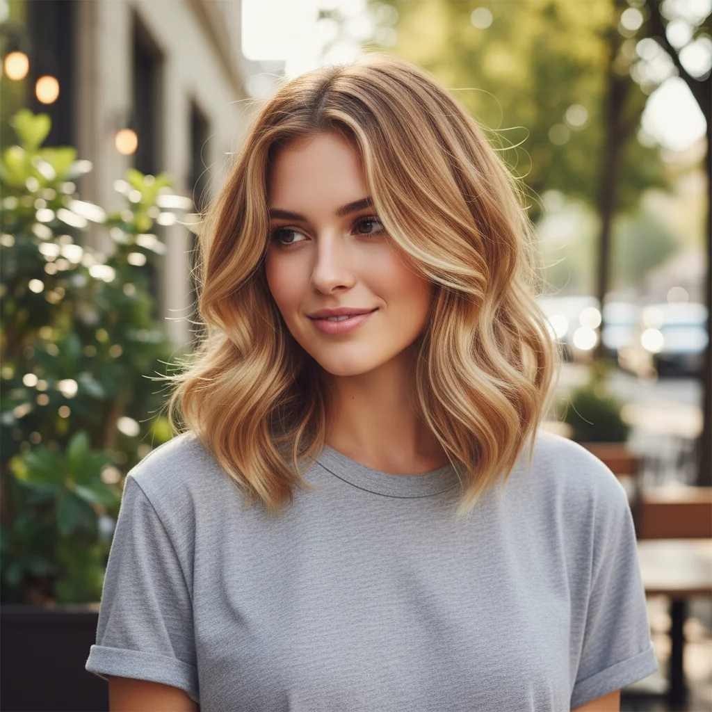 Wavy Hair: Layered bobs are a fantastic choice for wavy hair, as they enhance the natural movement and texture.