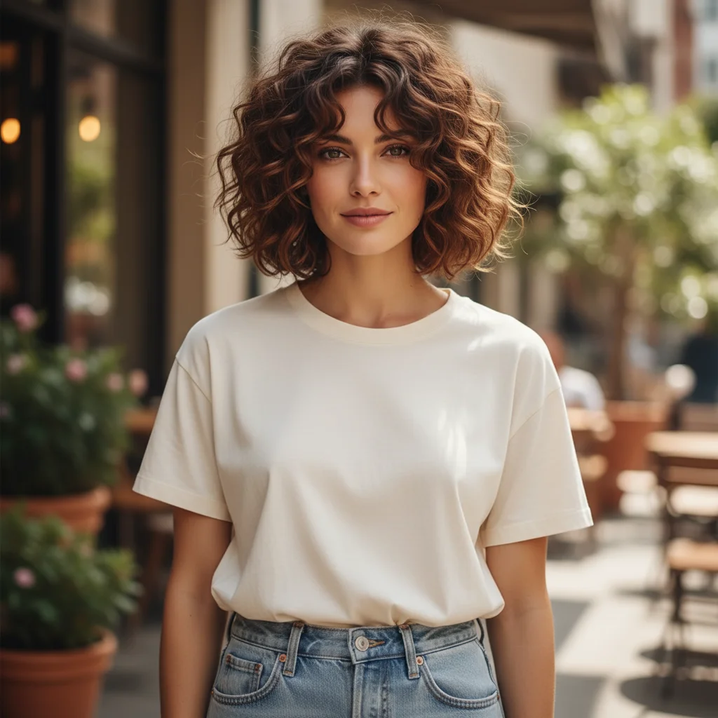 Wavy/Curly Layered Bob: Designed to work with and enhance natural waves and curls.