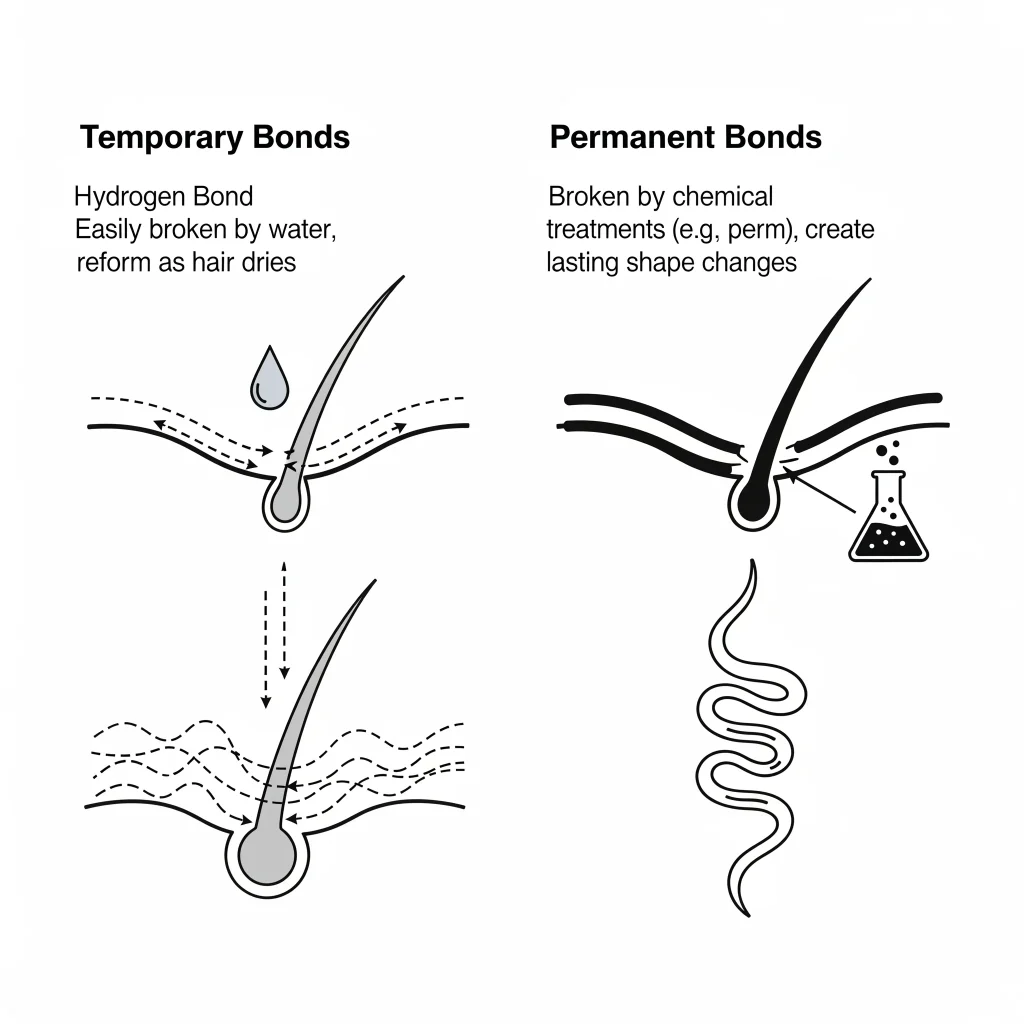 the chemical bonds within the hair shaft also contribute significantly to its structure and ability to hold a curl.
