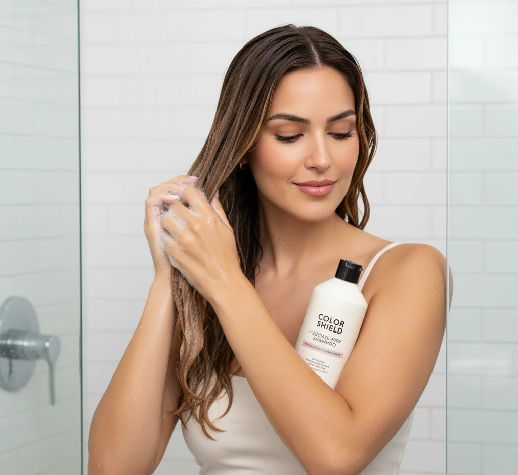 The foundation of honey brown hair maintenance lies in using color-safe shampoos and conditioners.