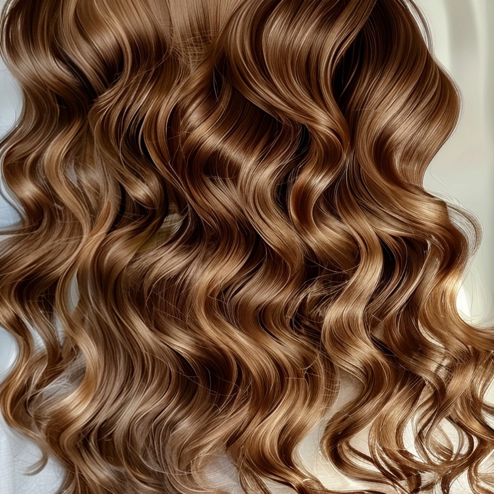 Waves and curls are ideal for showcasing the multi-tonal aspects of honey brown hair.