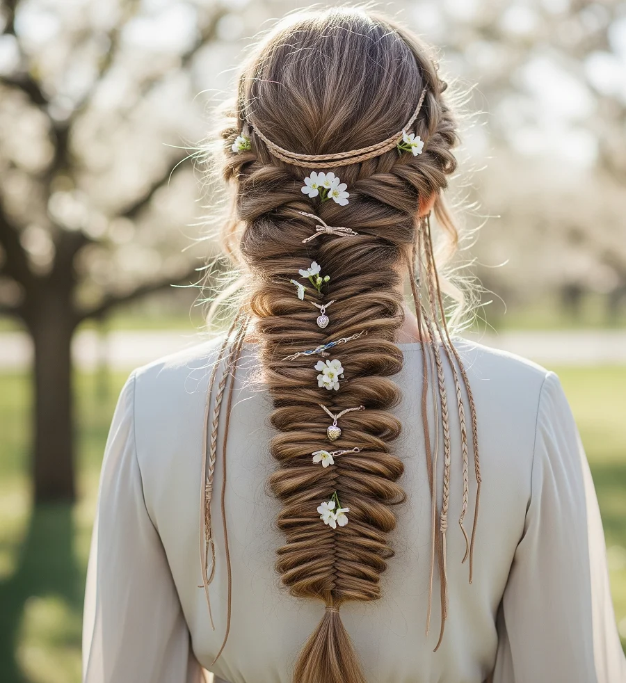Fishtail braids, with their intricate appearance, are surprisingly easy to create