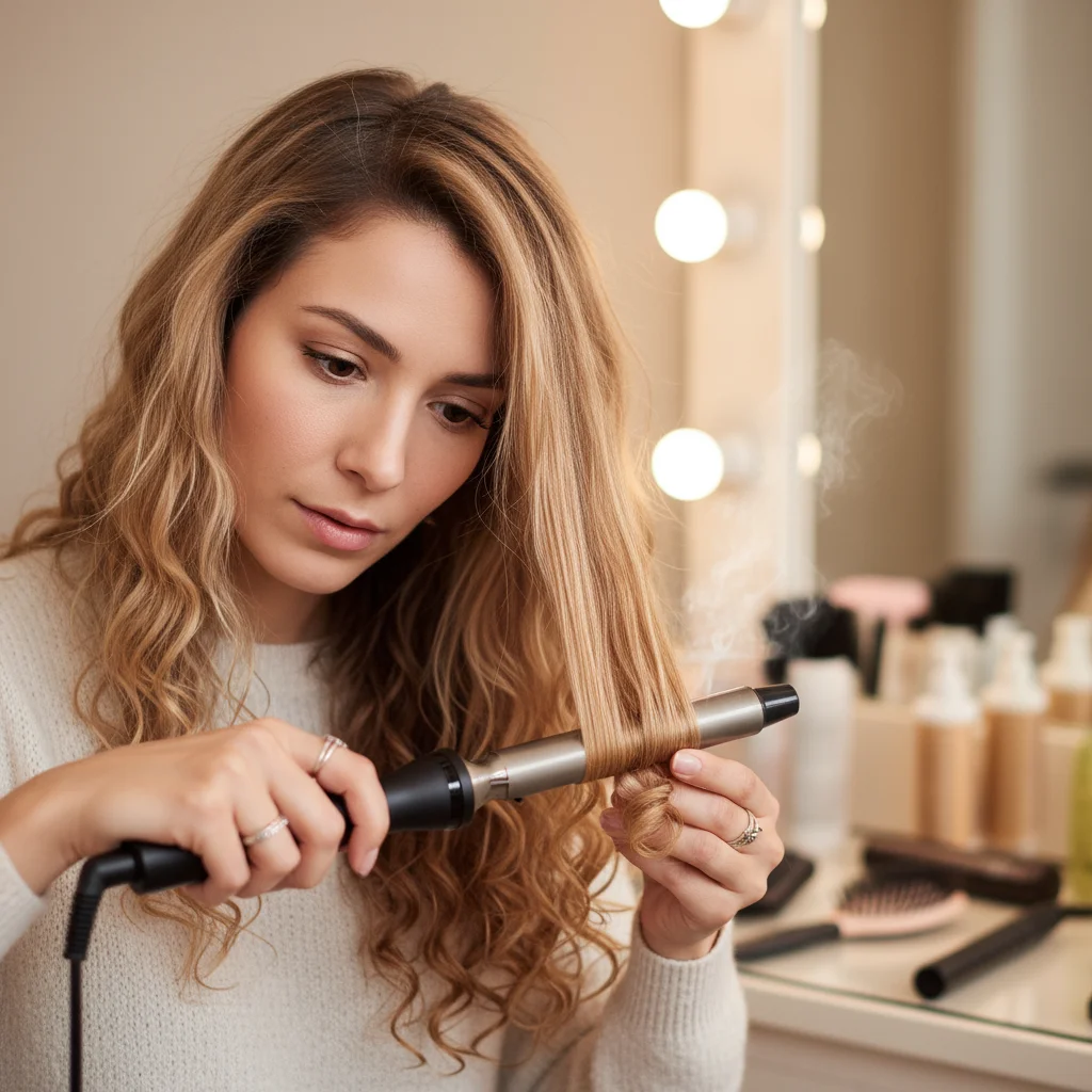 Frequent use of heat styling tools (flat irons, curling irons, blow dryers) without proper heat protectant can severely damage the hair's protein structure