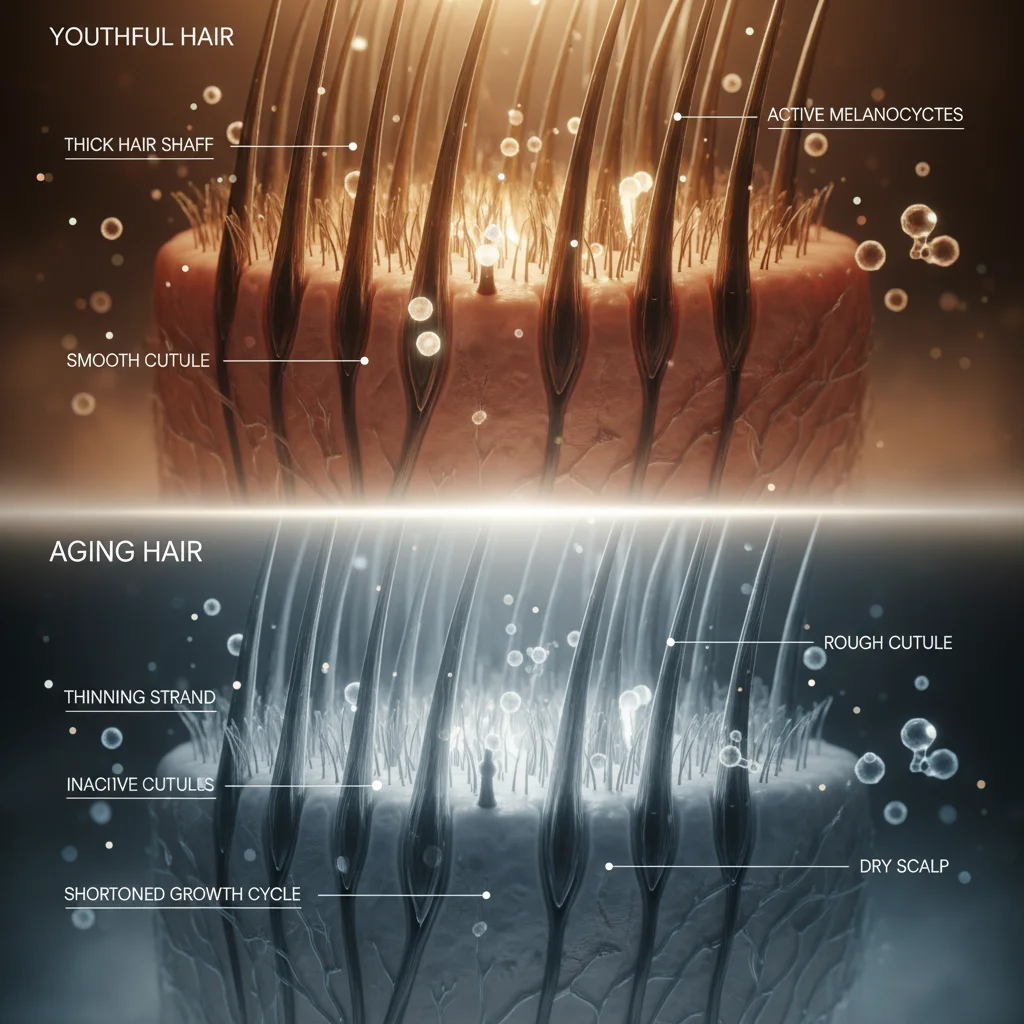 As a natural and inevitable part of the human experience, aging brings about a myriad of changes throughout the body, and our hair is certainly no exception.