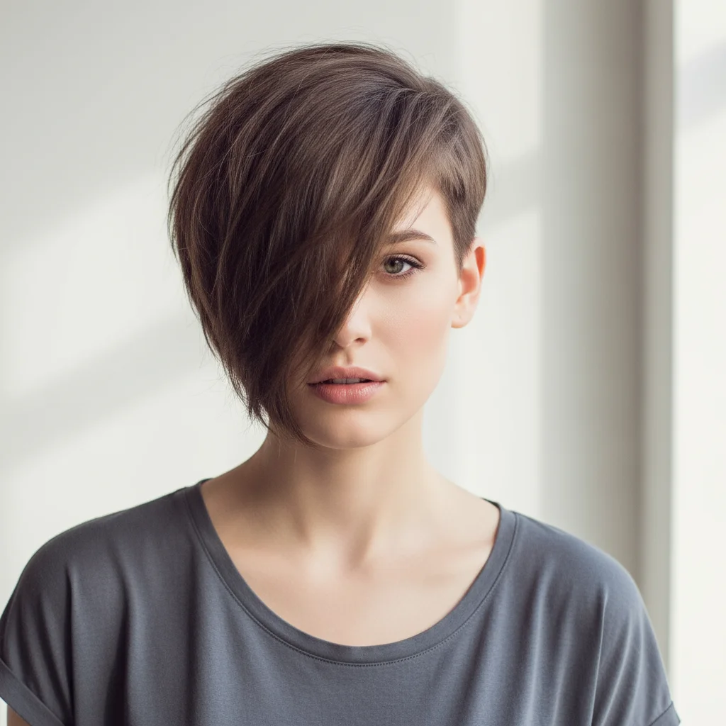 The asymmetrical pixie haircut has emerged as a bold and versatile statement in the world of short hairstyles.