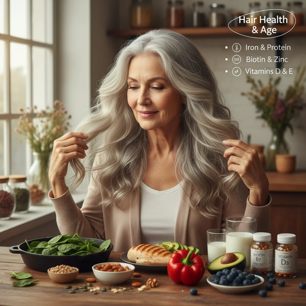 While not exclusively age-related, certain nutritional deficiencies can impact hair health