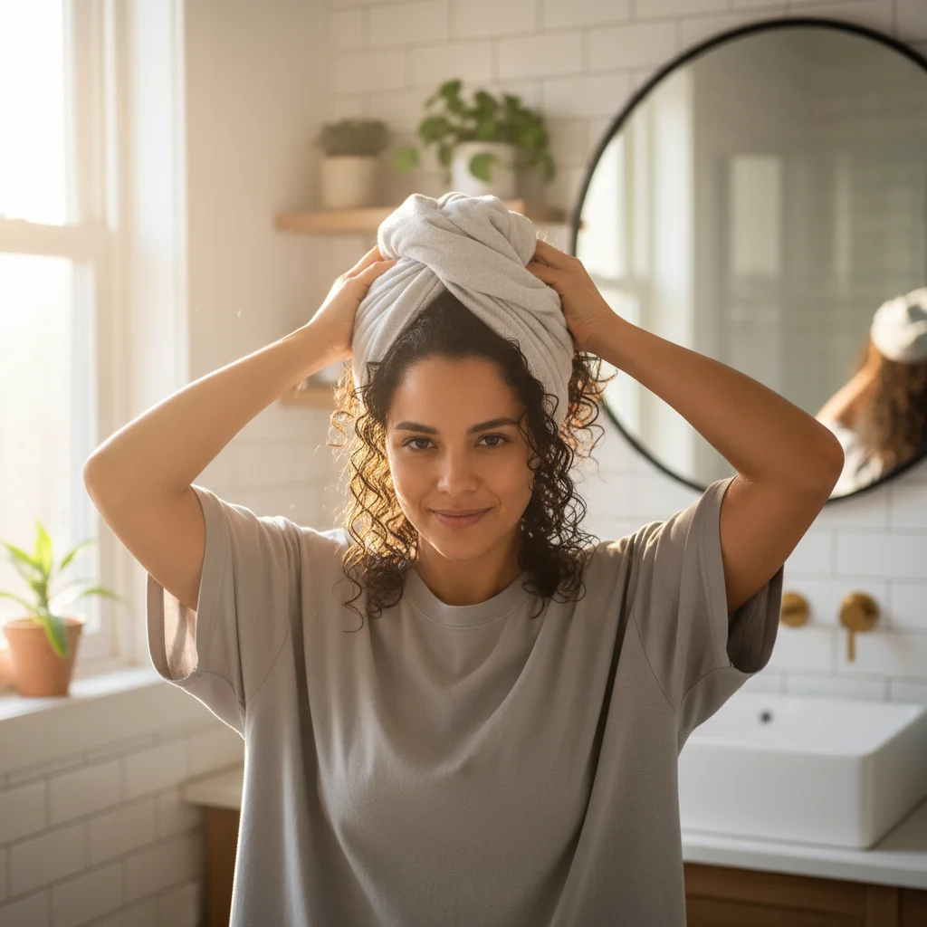 Plopping: This drying method helps to absorb excess water from your hair without disturbing the curl pattern