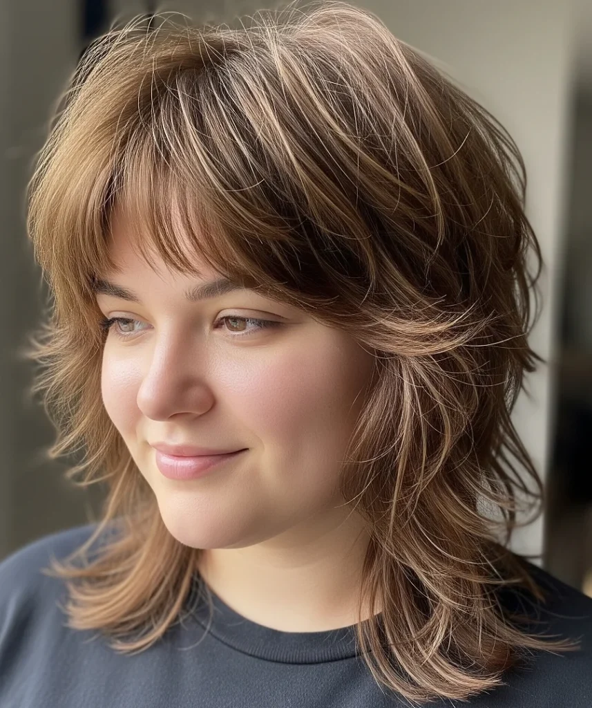 Textured Shag: Short crown layers with volume