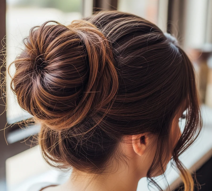 Volume control For thick hair: Embrace your natural volume but control it by wrapping hair more loosely around the base.